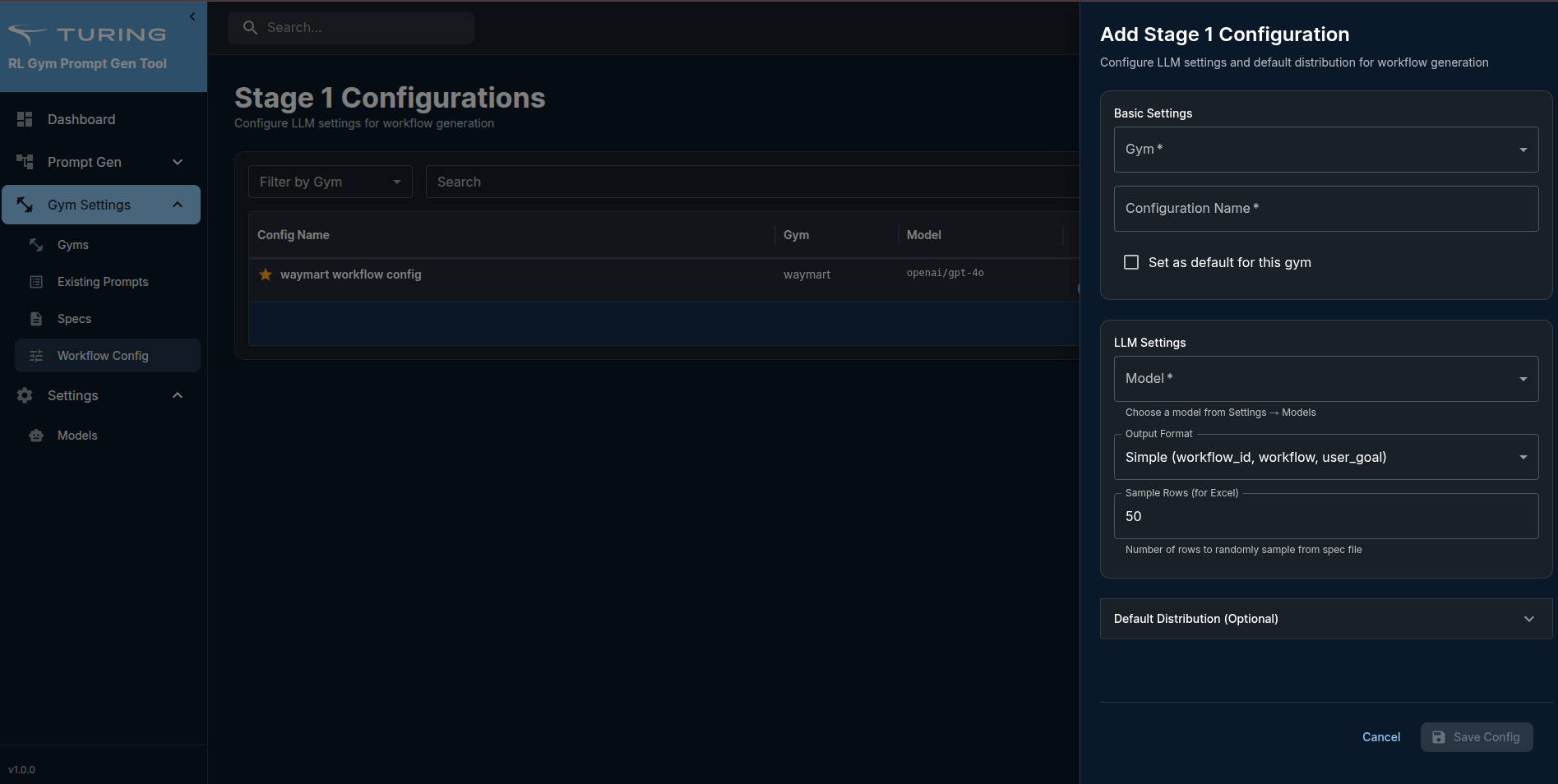 Add Workflow Configuration